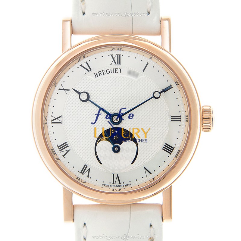 Breguet 9087BR/52/964 CLASSIC Replica Watch, Automatic, Silver Dial, 18kt Rose Gold Case - Luxury Replica Watch