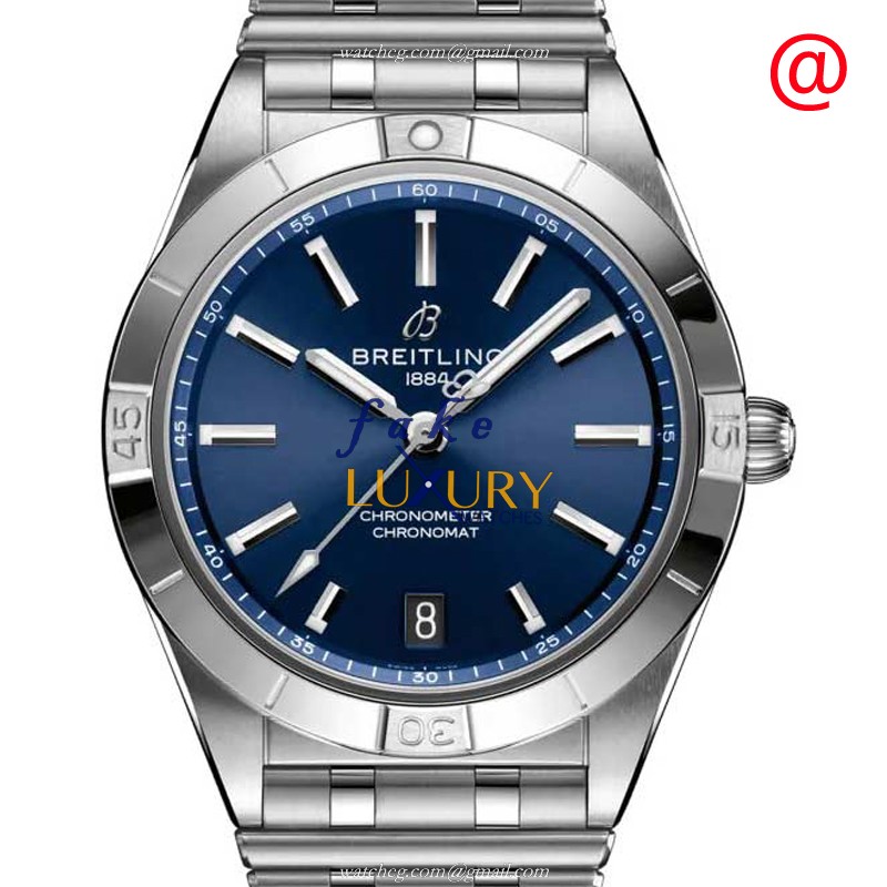 Breitling A10380101C1A1 Chronomat B01 Replica Watch Blue Dial Steel Case Automatic Movement - Luxury Replica Watch