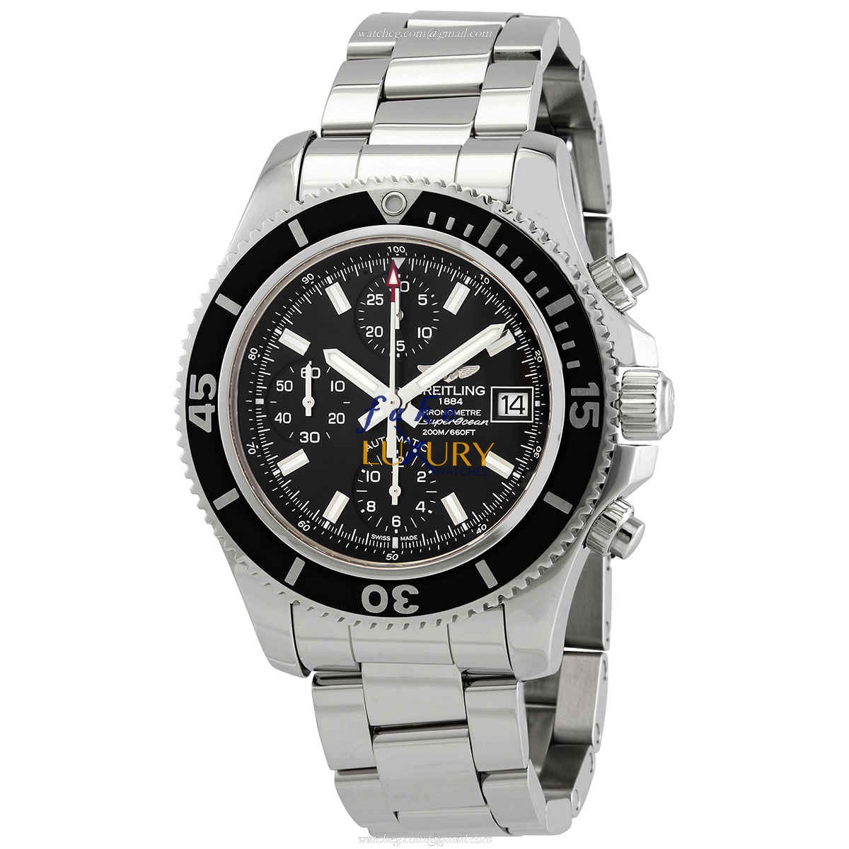 A13311C91B1A1 - Breitling Superocean Replica Watch Automatic Black Dial Steel - Luxury Replica Watch