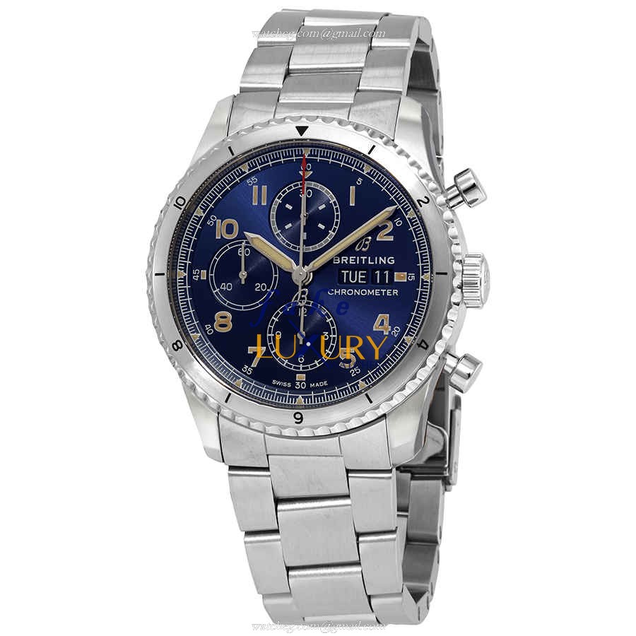 Breitling A13316101C1A1 AVIATOR 8 Blue Dial Automatic Steel Replica Watch - Luxury Replica Watch