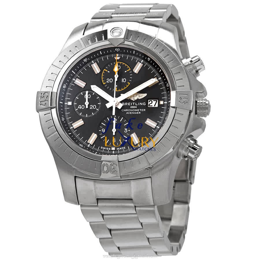 A13317101B1A1 - Breitling Avenger II Replica Watch Automatic Steel Black Dial - Luxury Replica Watch