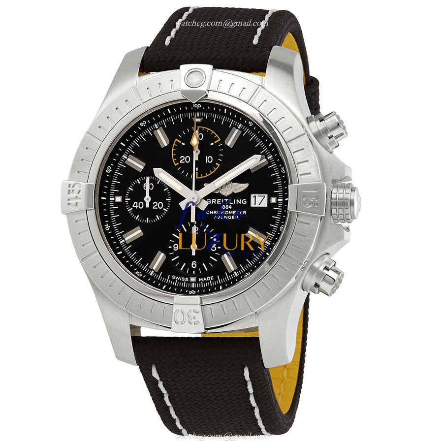 Breitling Avenger II A13317101B1X1 Automatic Black Dial Steel Replica Watch - Luxury Replica Watch