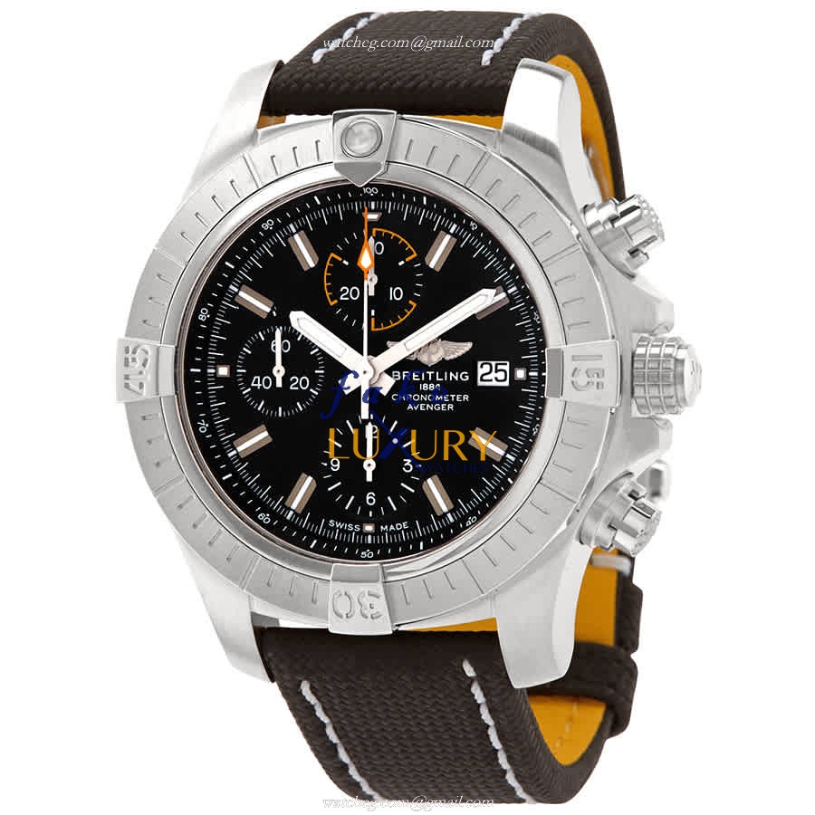 A13317101B1X2 - Breitling Avenger II Replica Watch - Automatic Black Dial Steel - Luxury Replica Watch