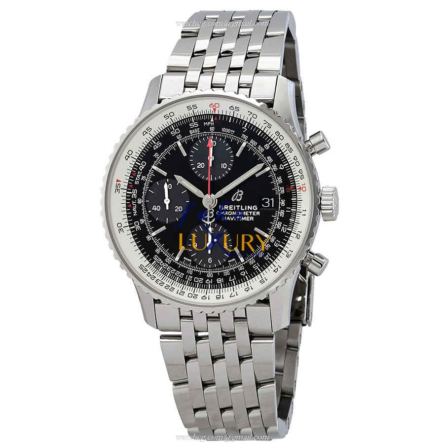 Breitling A13324121B1A1 Navitimer 1 Automatic Replica Watch, Black Dial Steel Case - Luxury Replica Watch
