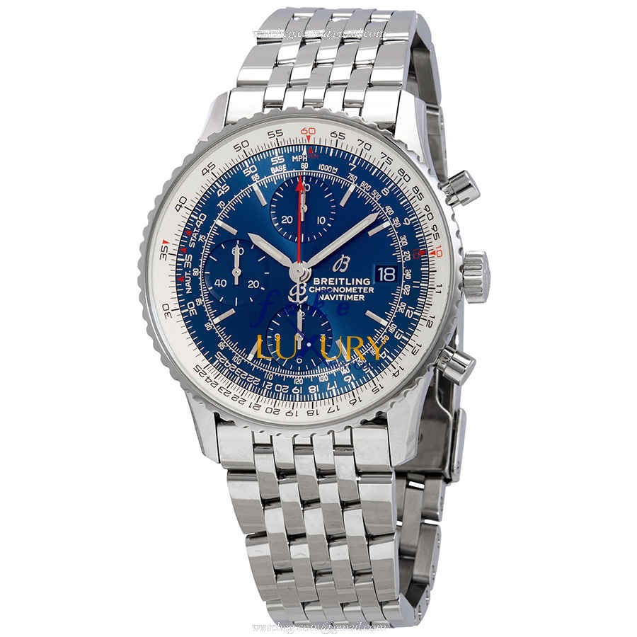 Breitling A13324121C1A1 Navitimer 1 Replica Watch, Blue Dial, Steel Bracelet, Automatic - Luxury Replica Watch