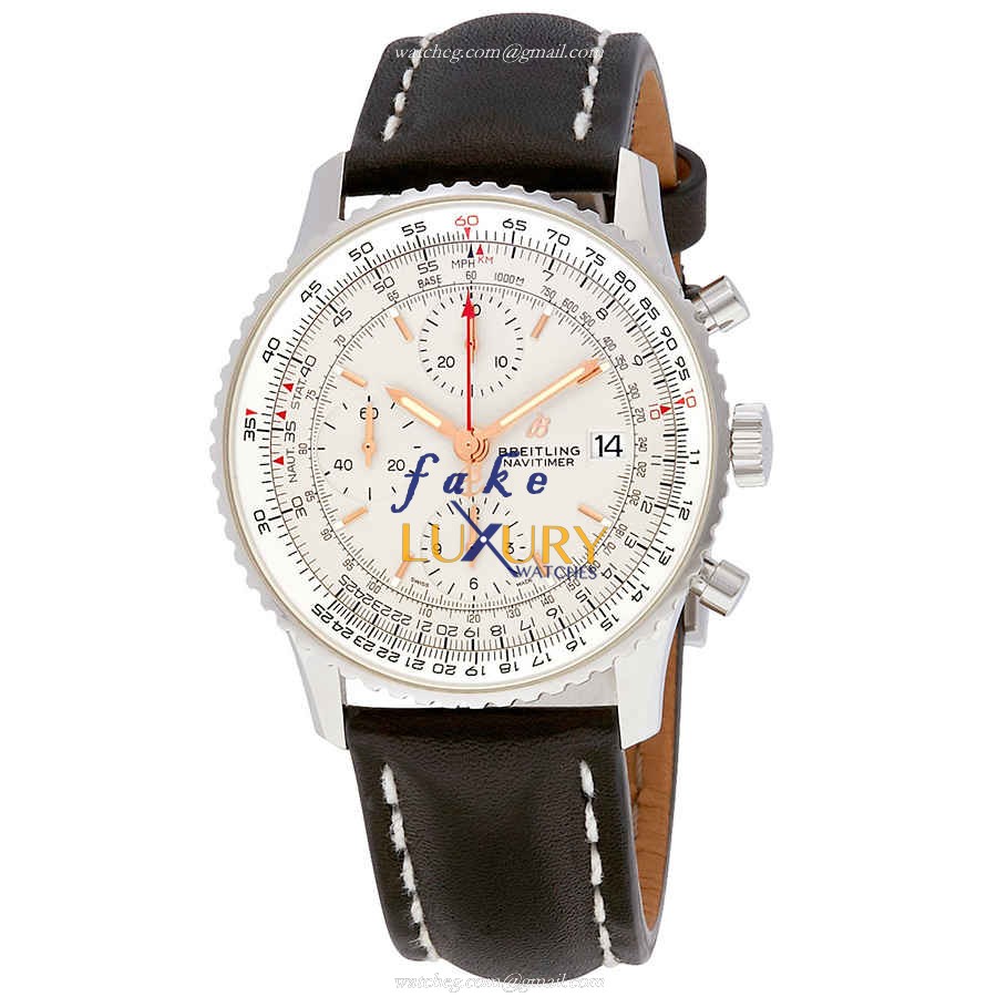 Breitling Navitimer 1 A13324121G1X2 Automatic Silver Dial Steel Leather Replica Watch - Luxury Replica Watch