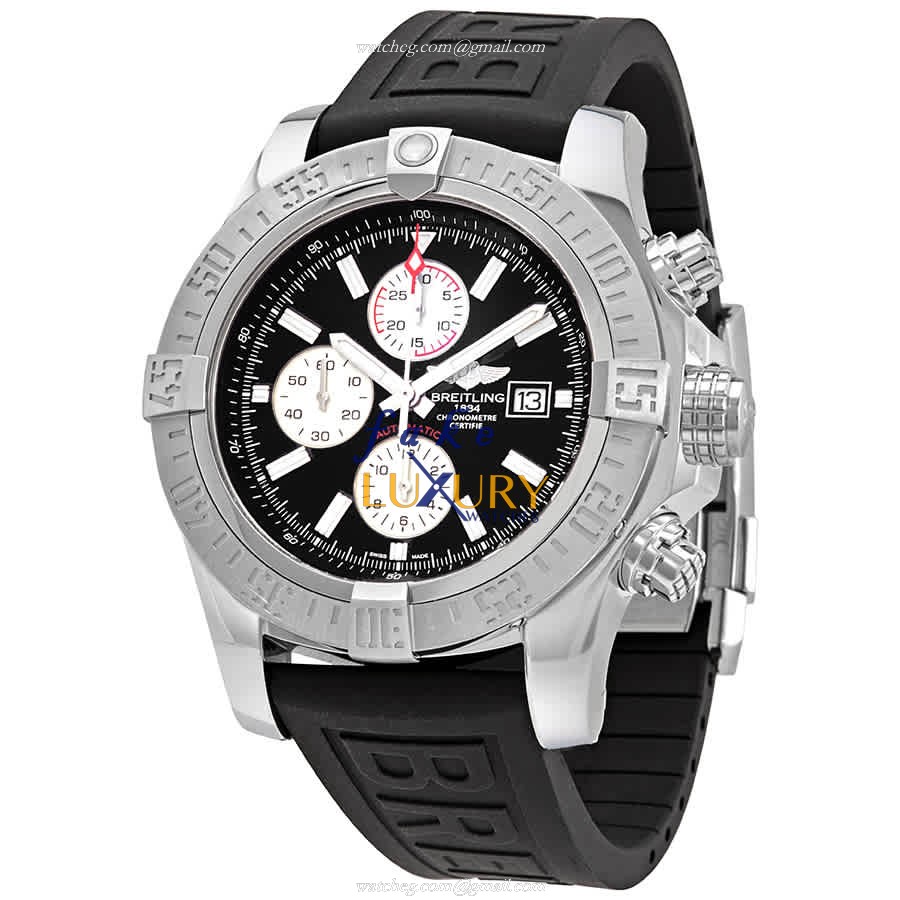 Breitling A13371111B1S1 Avenger II Automatic Stainless Steel Black Rubber Replica Watch - Luxury Replica Watch