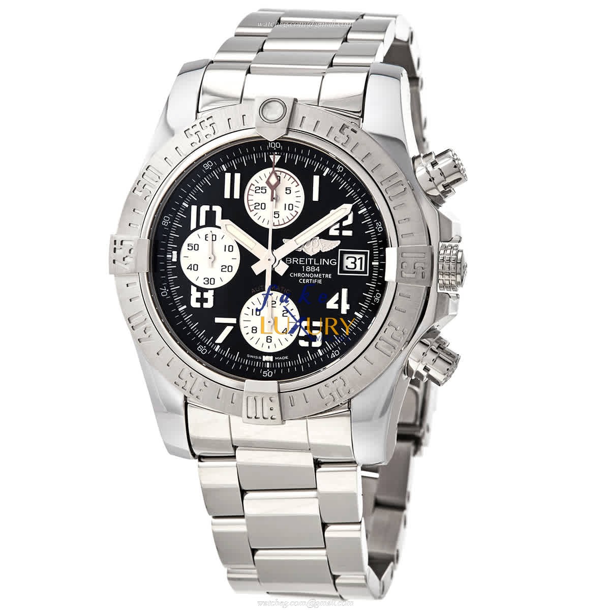 Breitling Avenger II A13381111B2A1 - Replica Watch - Black Dial - Automatic - Steel Bracelet - Luxury Replica Watch