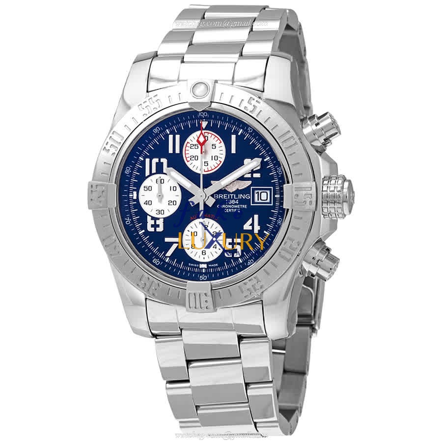 Breitling A13381111C1A1 Avenger II Replica Watch, Blue Dial, Steel Bracelet, Automatic - Luxury Replica Watch