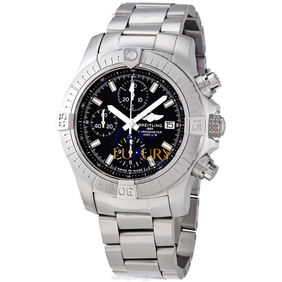 Breitling Avenger II A13385101B1A1 Automatic Black Dial Stainless Steel Replica Watch - Luxury Replica Watch
