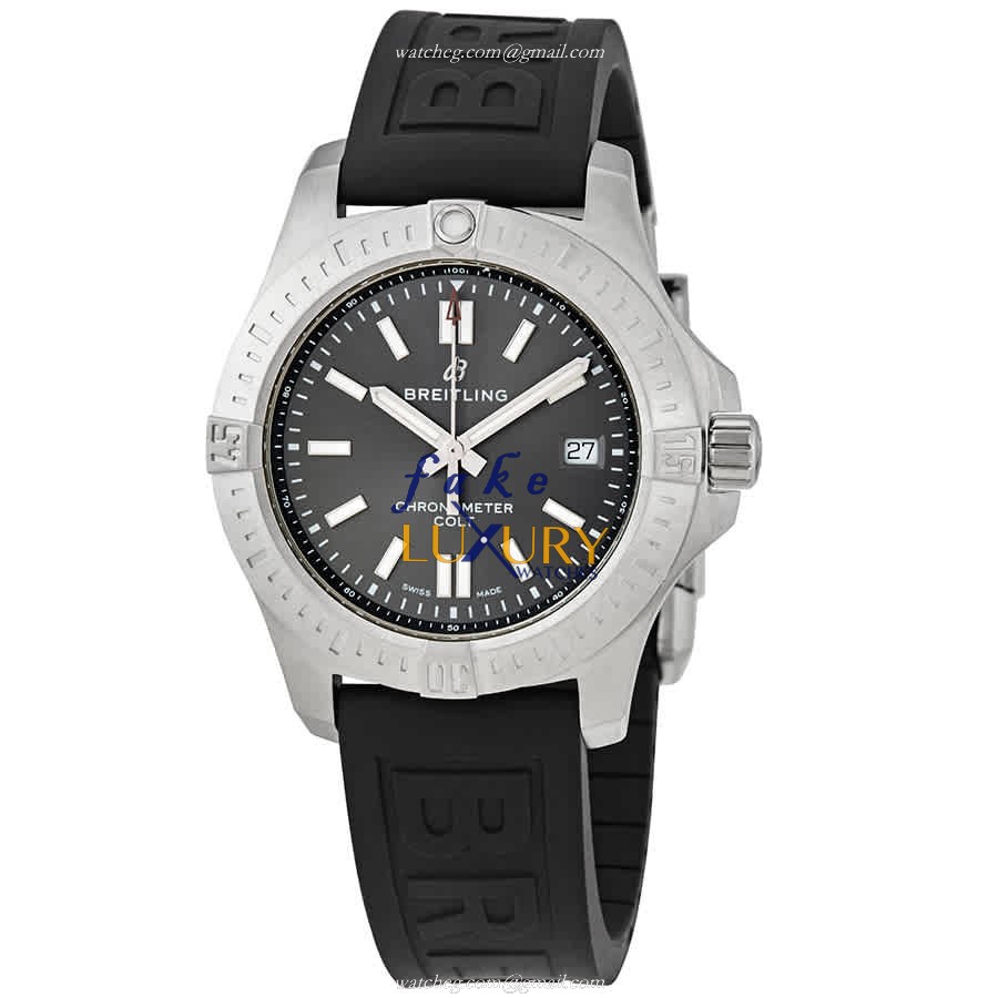 Breitling Chronomat B01 A17313101F1S1 Automatic Gray Dial Rubber Strap Replica Watch - Luxury Replica Watch