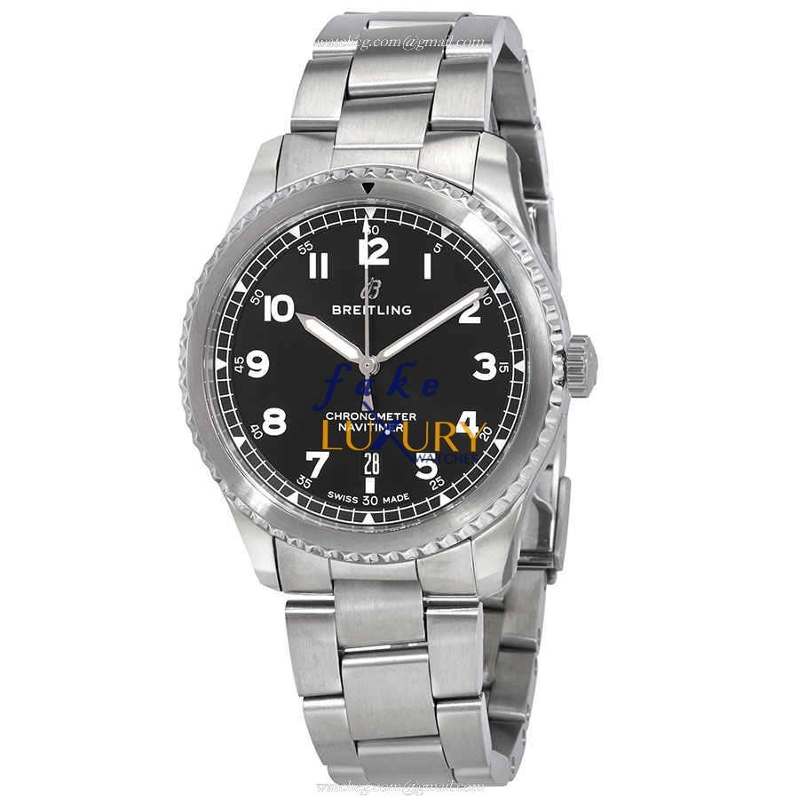 Breitling A17314101B1A1 AVIATOR 8 Replica Watch With Automatic Movement, Black Dial, Steel Case - Luxury Replica Watch