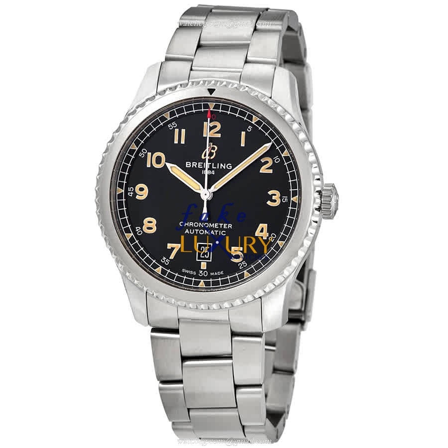Breitling A17315101B1A1 Replica Watch AVIATOR 8 Automatic Stainless Steel Black Dial 41mm - Luxury Replica Watch