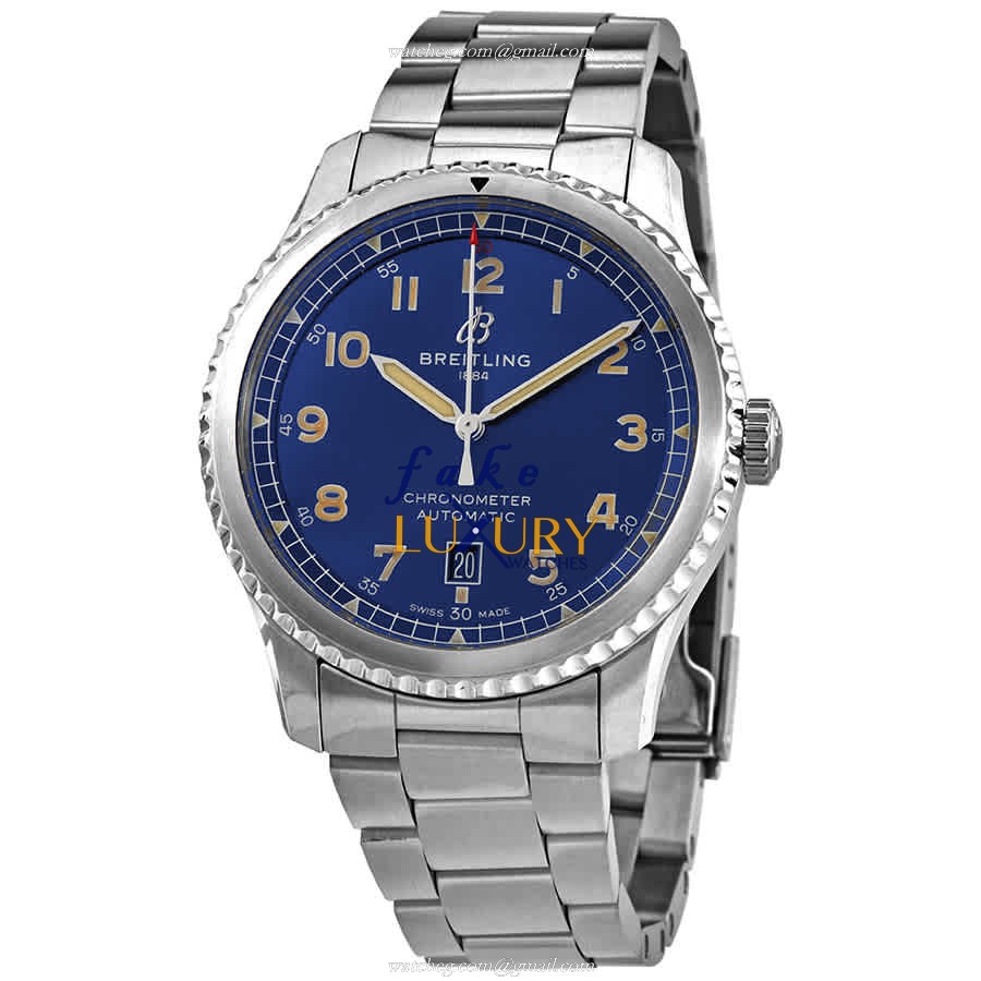 Breitling A17315101C1A1 Aviator 8 Replica Watch, Blue Dial, Automatic, Steel Case - Luxury Replica Watch