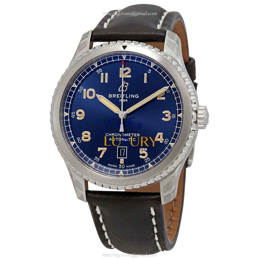 Breitling AVIATOR 8 A17315101C1X2 Automatic Blue Dial Steel Replica Watch - Luxury Replica Watch