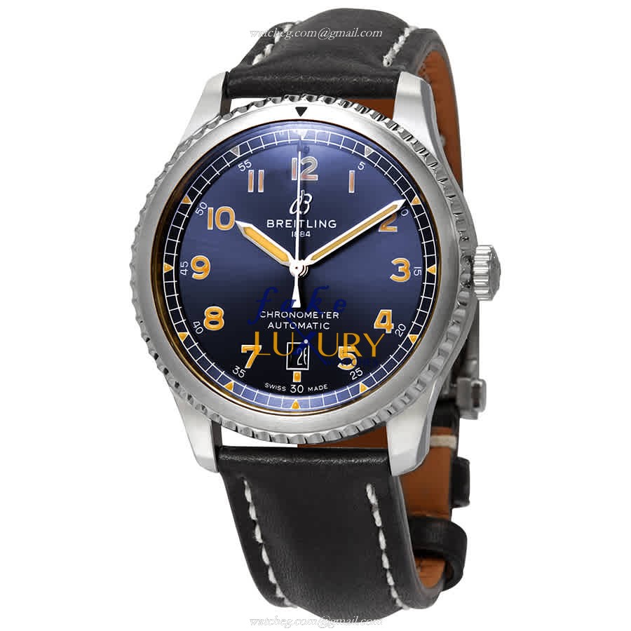 Breitling A17315101C1X4 AVIATOR 8 Replica Watch, Blue Dial, Steel Case, Automatic Movement - Luxury Replica Watch