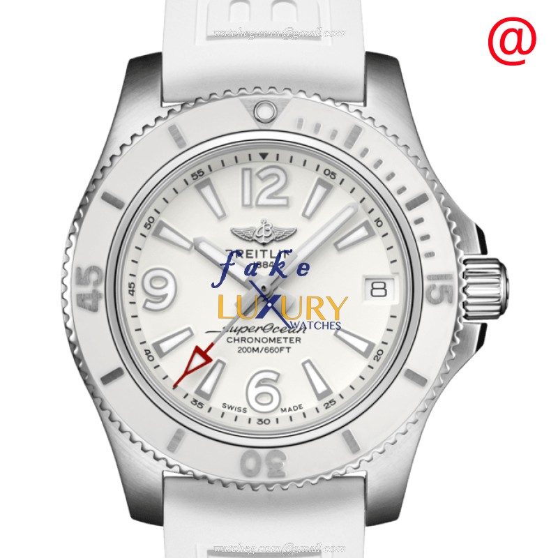 Breitling Superocean 36 A17316D21A1S1 Automatic White Dial Rubber Strap Replica Watch - Luxury Replica Watch