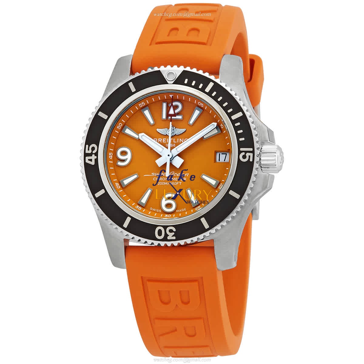 Breitling Superocean 36 A17316D71O1S1 Replica Watch With Automatic Movement Orange Dial - Luxury Replica Watch