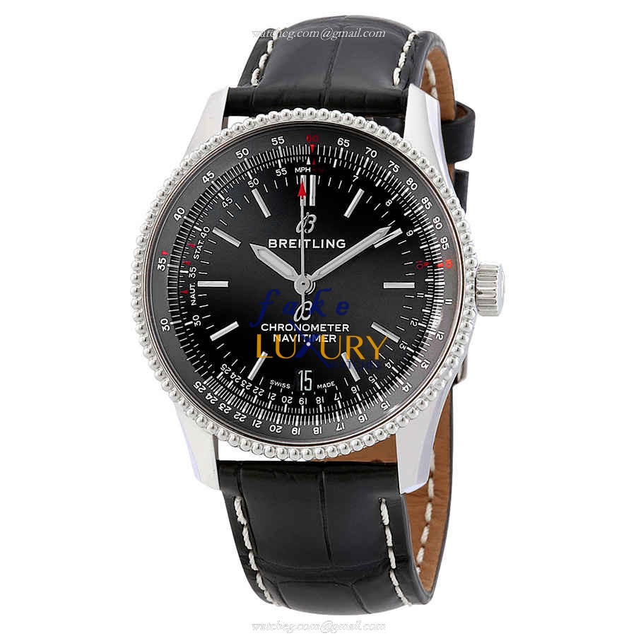 A17325241B1P1 - Breitling Navitimer 1 Replica Watch in Black with Automatic Movement - Luxury Replica Watch