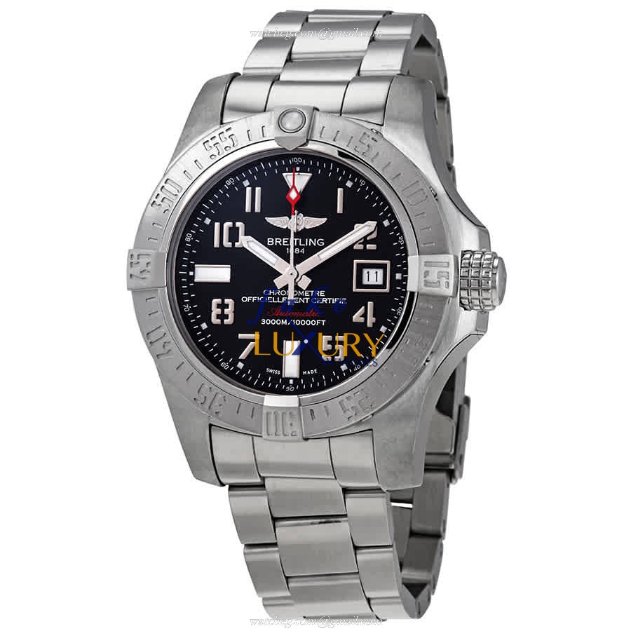 Breitling Avenger II A17331101B2A1 Automatic Stainless Steel Black Dial Replica Watch - Luxury Replica Watch