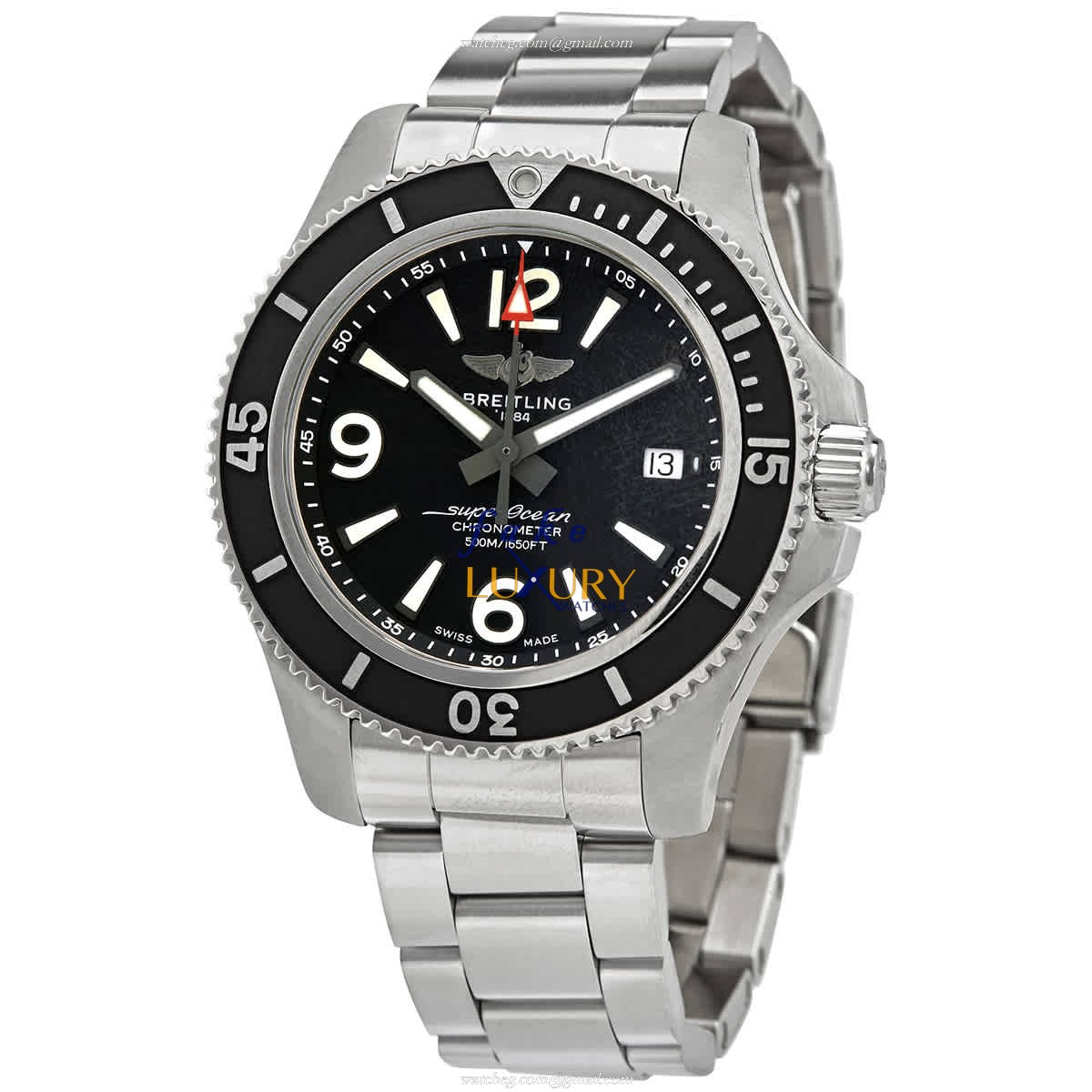 Breitling A17366021B1A1 Superocean Replica Watch, Automatic, Black Dial, Steel Bracelet - Luxury Replica Watch