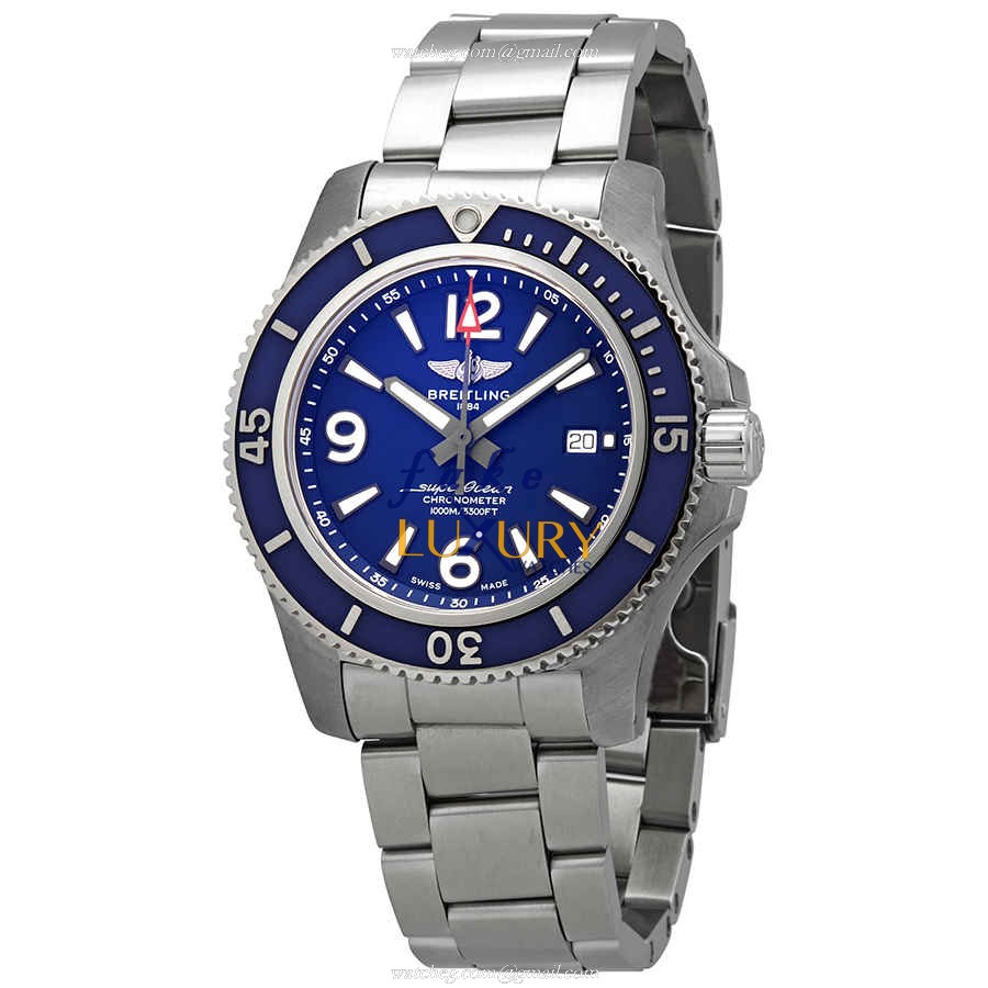 Breitling Superocean 44 A17367D81C1A1 Automatic Blue Dial Silver Steel, Replica Watch - Luxury Replica Watch