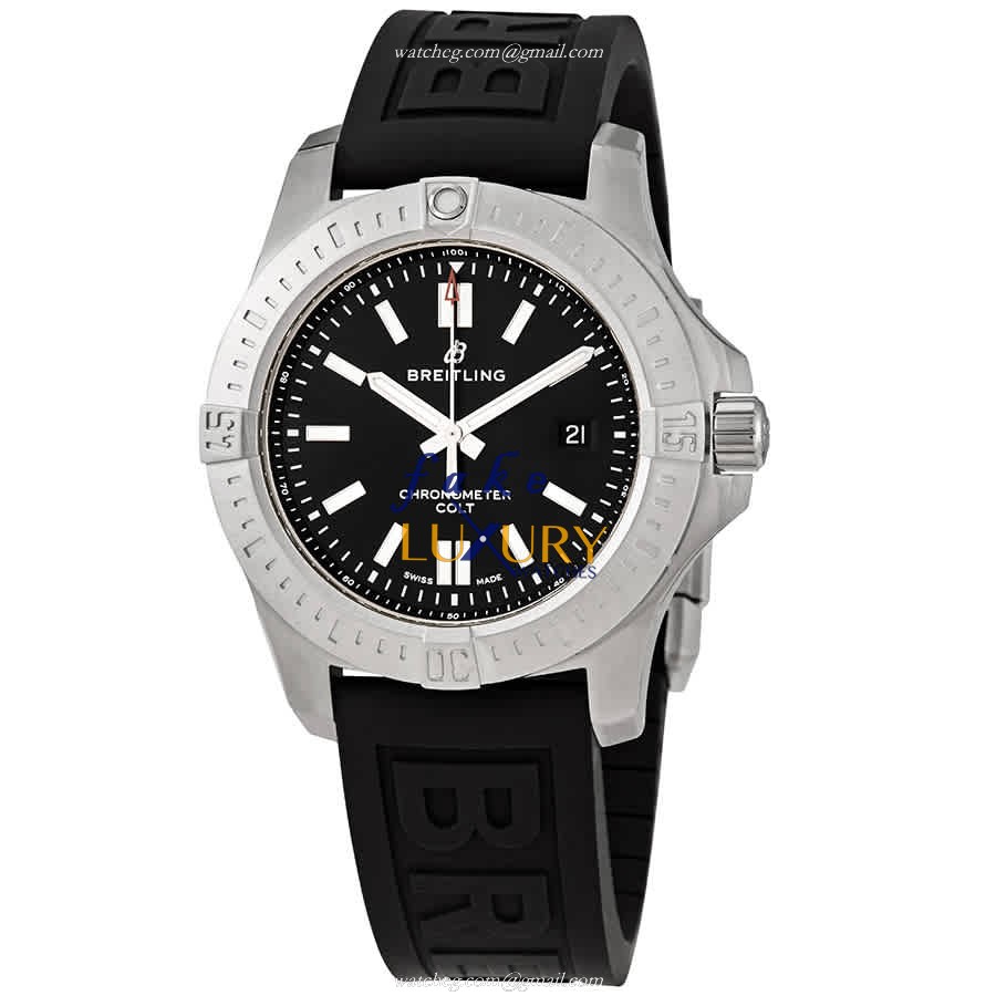 Breitling A17388101B1S1 Challenger Series Replica Watch With Automatic Movement, Black Dial, Rubber - Luxury Replica Watch