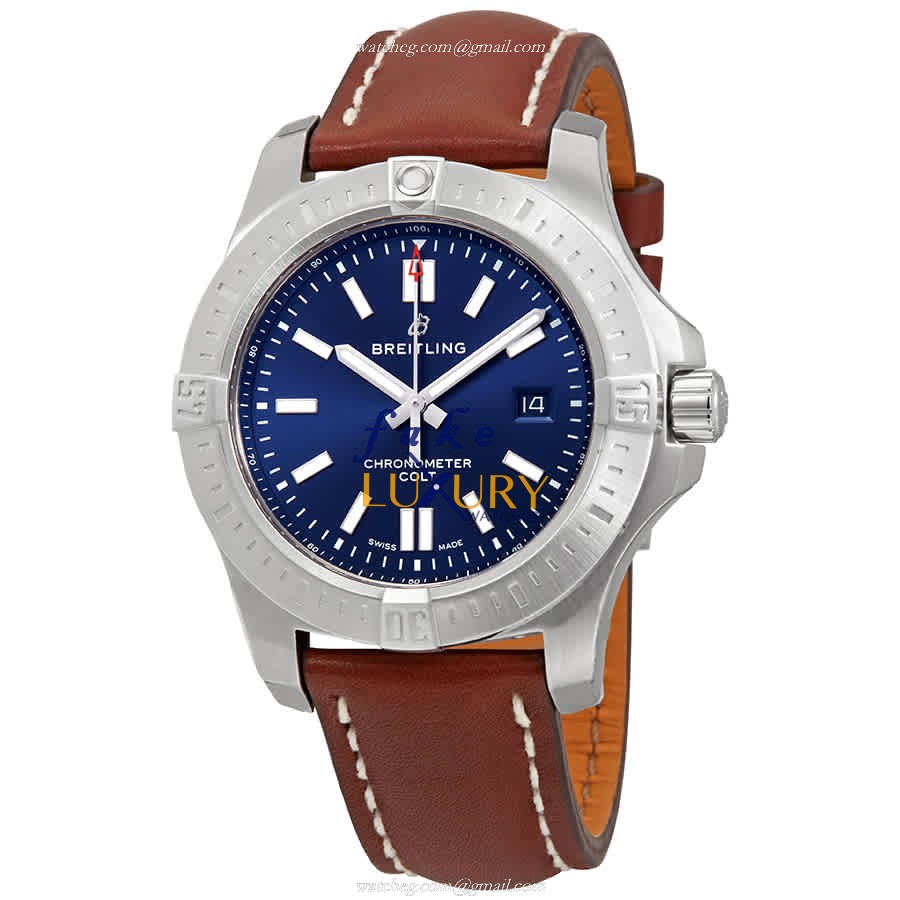 Breitling Chronomat B01 A17388101C1X2 | Automatic | Steel | Blue Dial | Leather Strap | Replica - Luxury Replica Watch
