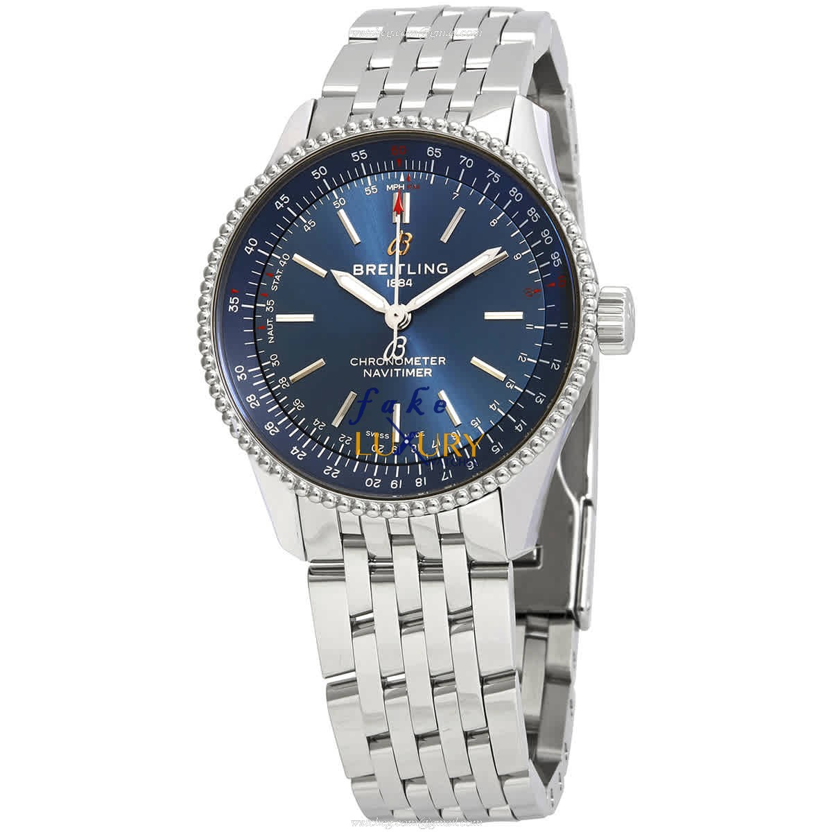 Breitling A17395161C1A1 Navitimer Replica Watch With Blue Dial, Steel Case Automatic Movement - Luxury Replica Watch