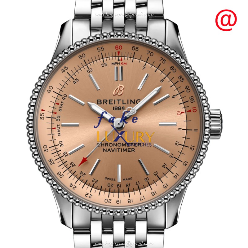 Breitling A17395201K1A1 NAVITIMER 1 Replica Watch Brown Dial Automatic Stainless Steel - Luxury Replica Watch