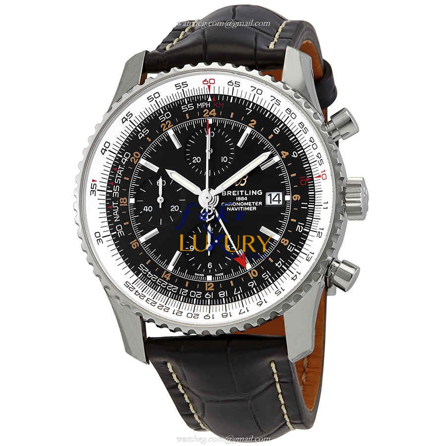 Breitling A24322121B2P1 Navitimer 1 Replica Watch with Automatic Movement in Black on Black - Luxury Replica Watch