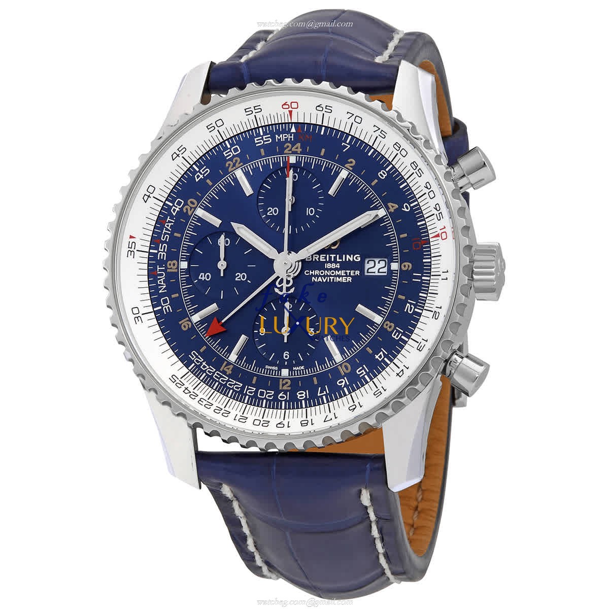 Breitling Navitimer 1 A24322121C2P1 Automatic Blue Dial Stainless Steel Replica Watch - Luxury Replica Watch