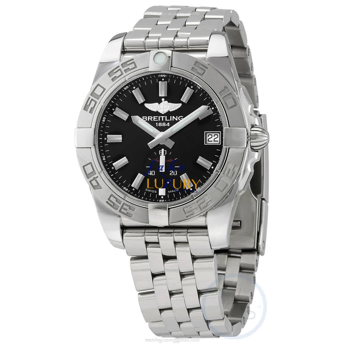 Breitling A37330121B1A1 Galactic Replica Watch, Black Dial, Steel Bracelet, Automatic - Luxury Replica Watch