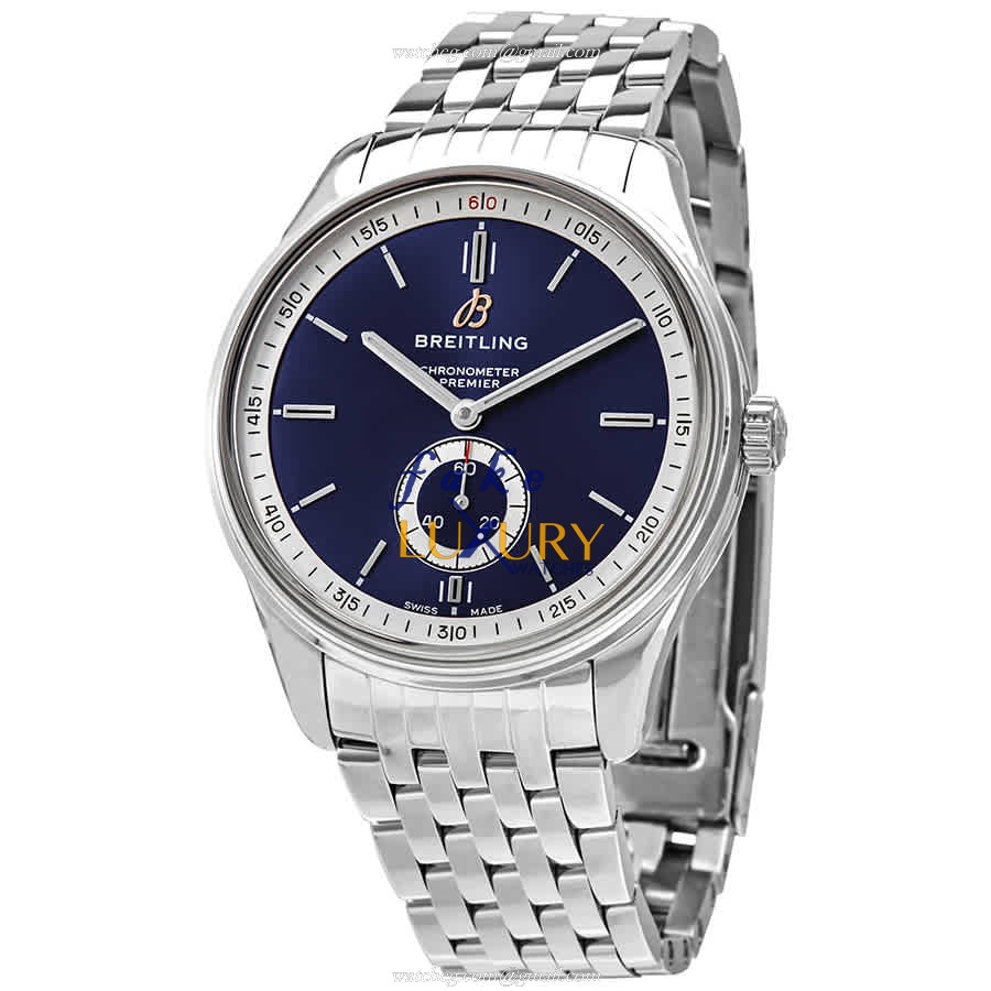 Breitling Premier A37340351C1A1 Replica Watch, Blue Dial, Automatic Movement, Steel - Luxury Replica Watch