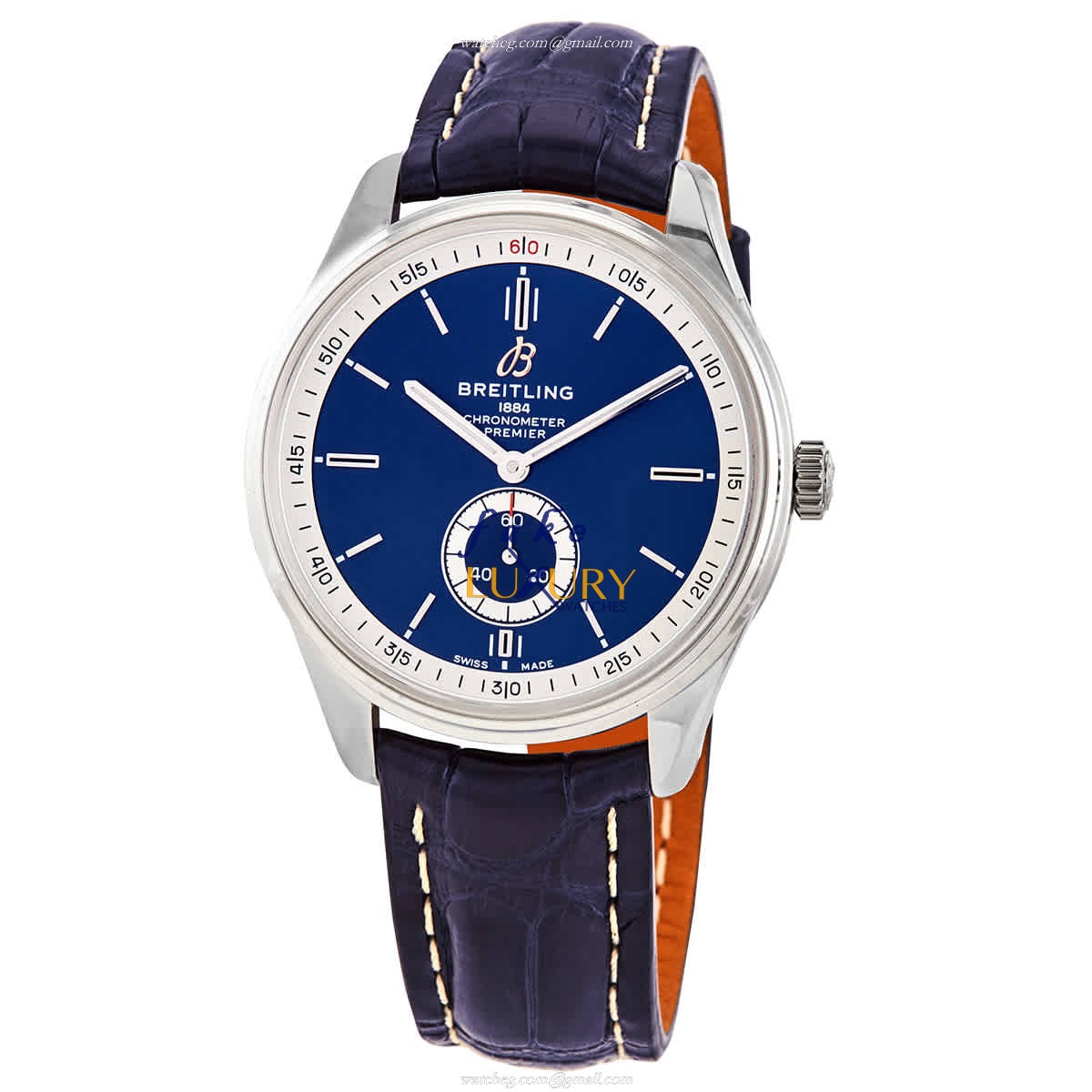 Breitling Premier A37340351C1P2 Automatic Blue Dial Stainless Steel Replica Watch - Luxury Replica Watch