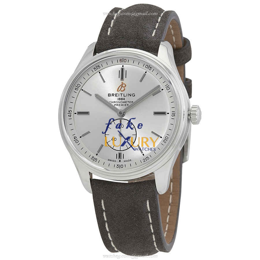 Breitling A37340351G1X2 Premier Replica Watch, Automatic, Silver Dial, Steel Case - Luxury Replica Watch