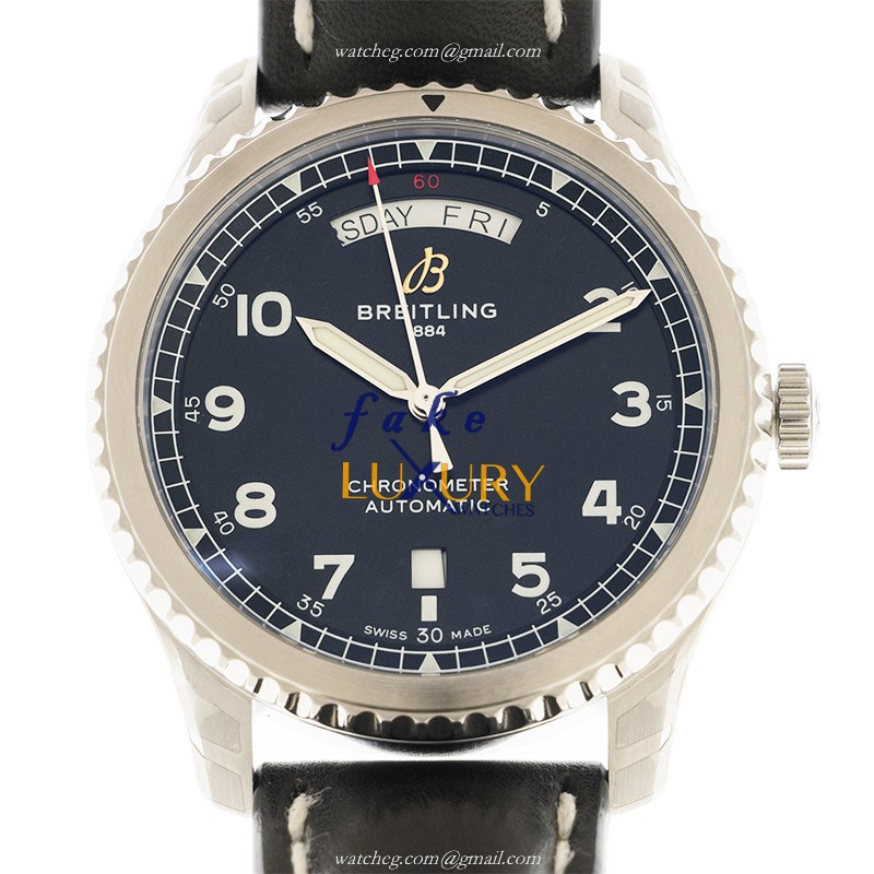 Breitling A45330101B1X1 AVIATOR 8 Replica Watch, Black Dial, Steel Case, Automatic - Luxury Replica Watch