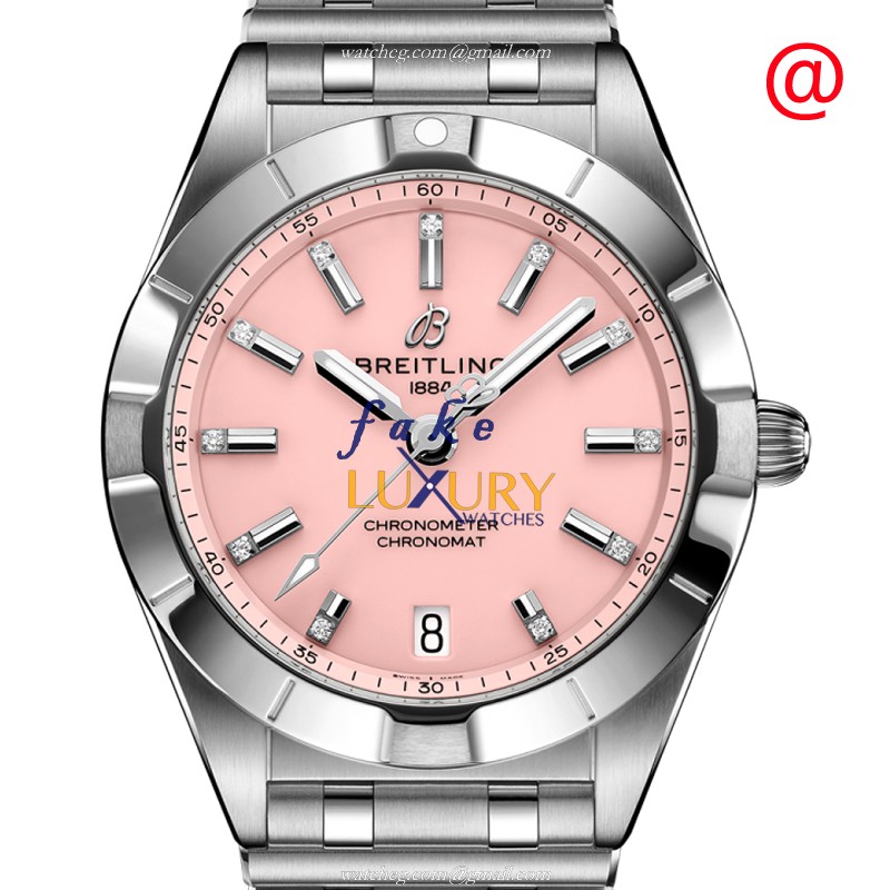Breitling Chronomat B01 A77310101K1A1 - Replica Watch - Pink Dial - Quartz - Steel - Luxury Replica Watch