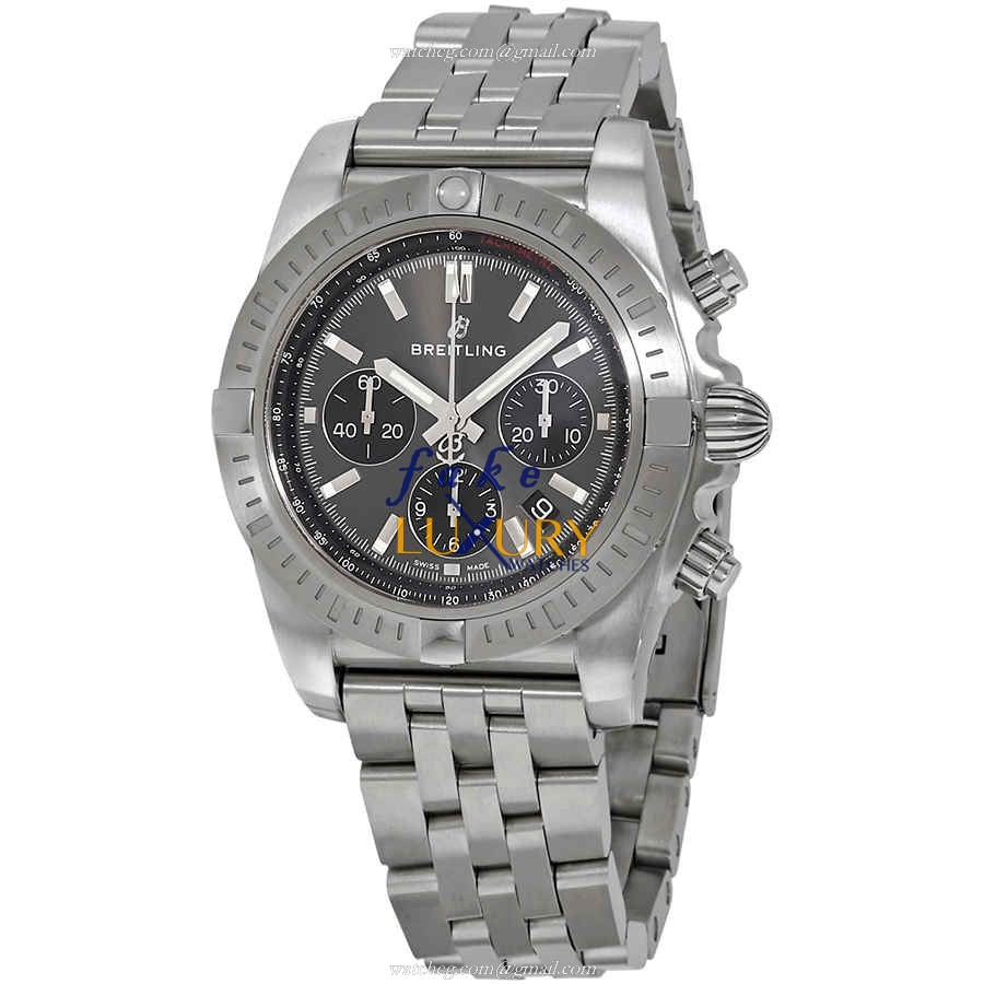 Breitling Chronomat B01 AB0115101F1A1 - Replica Watch - Automatic - Steel Case - Dark Grey Dial - Luxury Replica Watch