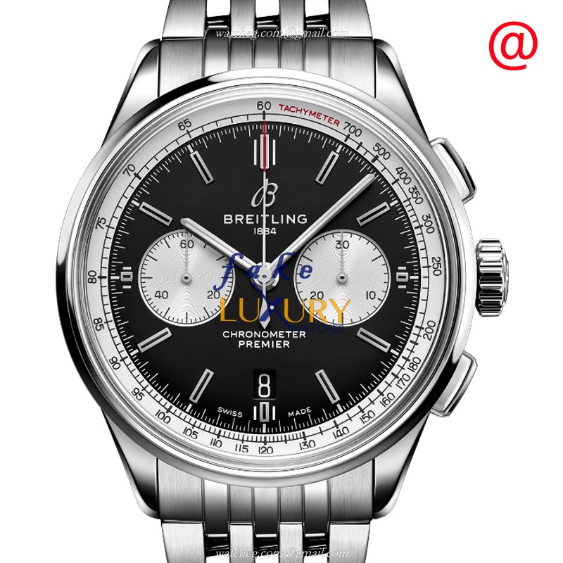Breitling Premier AB0118371B1A1 Replica Watch, Black Dial, Steel Case, Automatic - Luxury Replica Watch