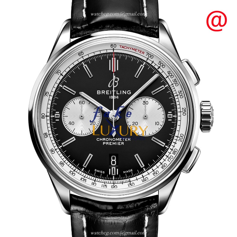 Breitling Premier AB0118371B1P2 - Replica Watch - Automatic - 42mm Steel Case - Black Dial - Luxury Replica Watch