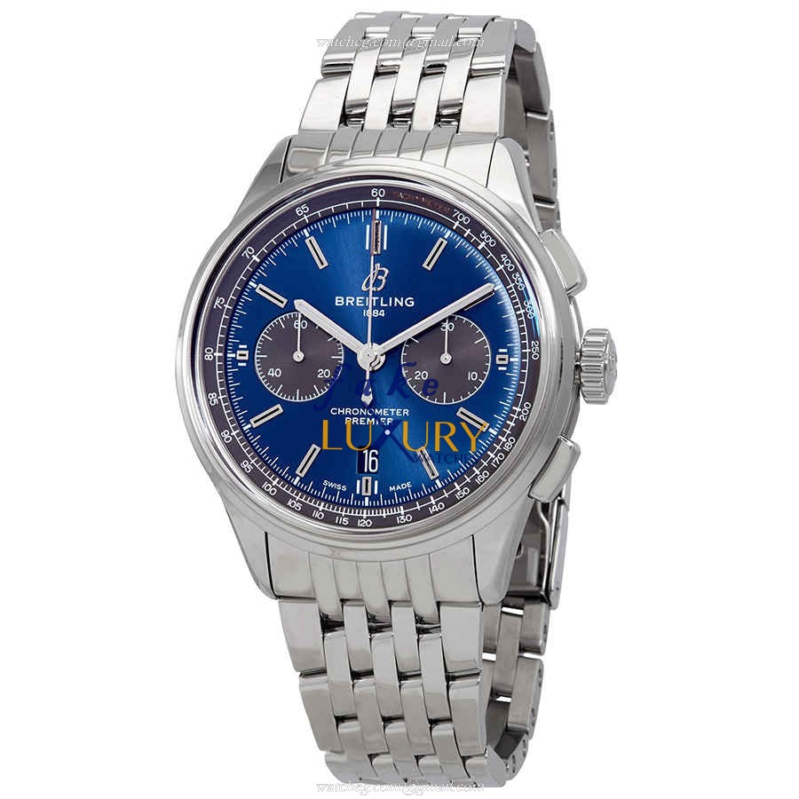Breitling Premier AB0118A61C1A1 Automatic Blue Dial Steel Replica Watch - Luxury Replica Watch