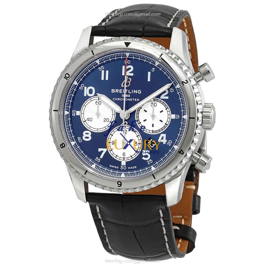 Breitling AB0119131C1P3 AVIATOR 8 Replica Watch, Blue Dial, Steel Case, Automatic Movement - Luxury Replica Watch