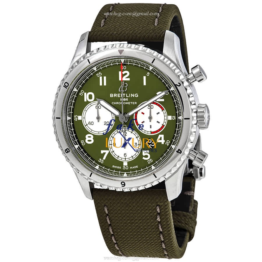Breitling AB01192A1L1X2 Aviator 8 - Replica Watch - Automatic - Steel Case - Green Dial - Luxury Replica Watch