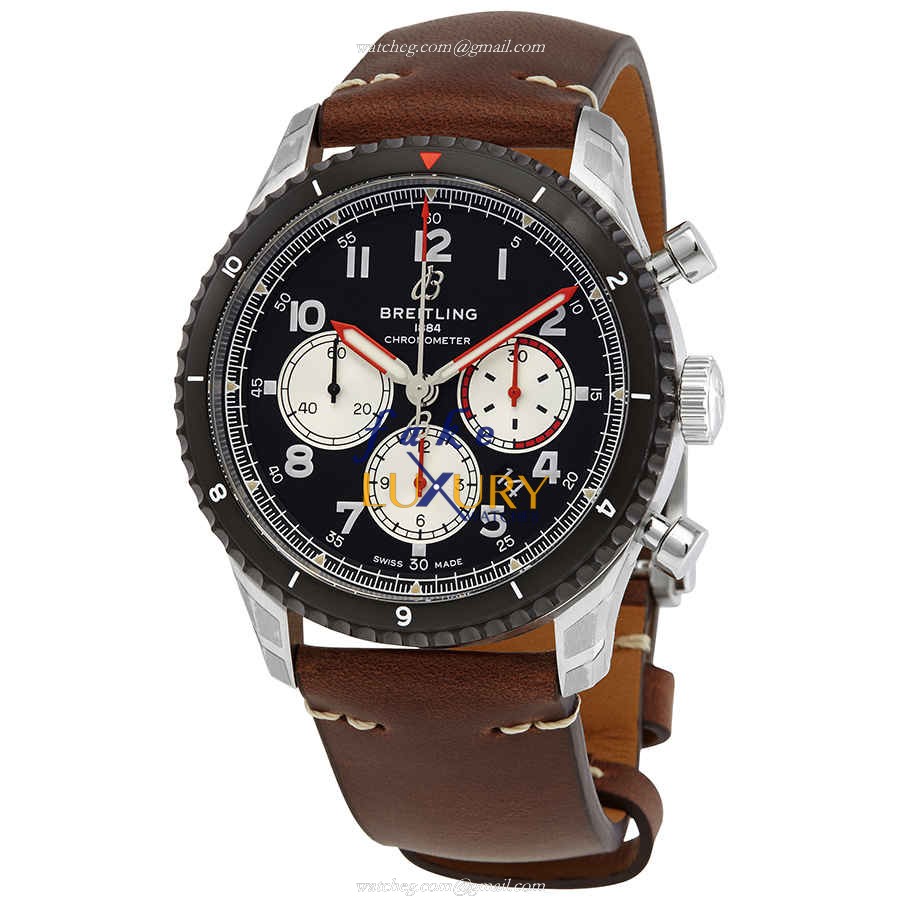 Breitling AB01194A1B1X2 AVIATOR 8 Automatic Stainless Steel Black Dial Replica Watch - Luxury Replica Watch