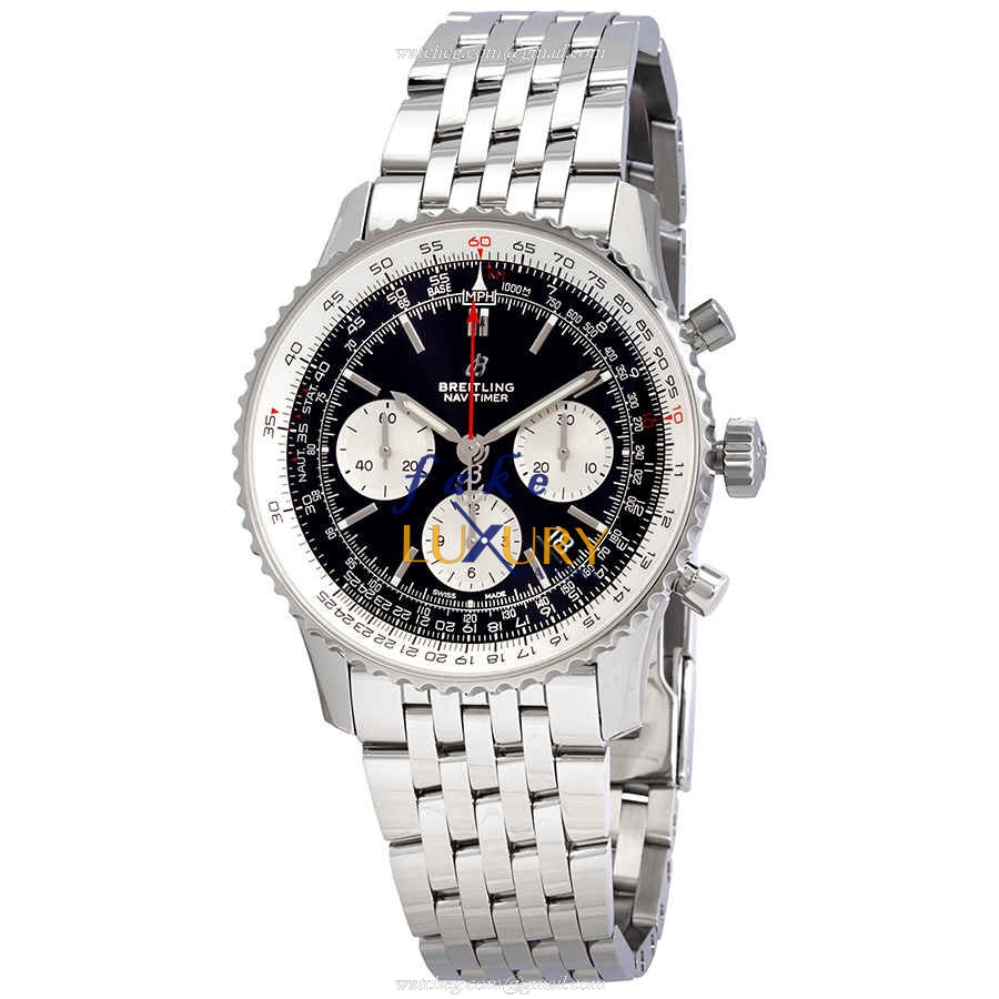 Breitling AB0121211B1A1 NAVITIMER 1 Replica Watch, Automatic, Black Dial, Steel Case - Luxury Replica Watch
