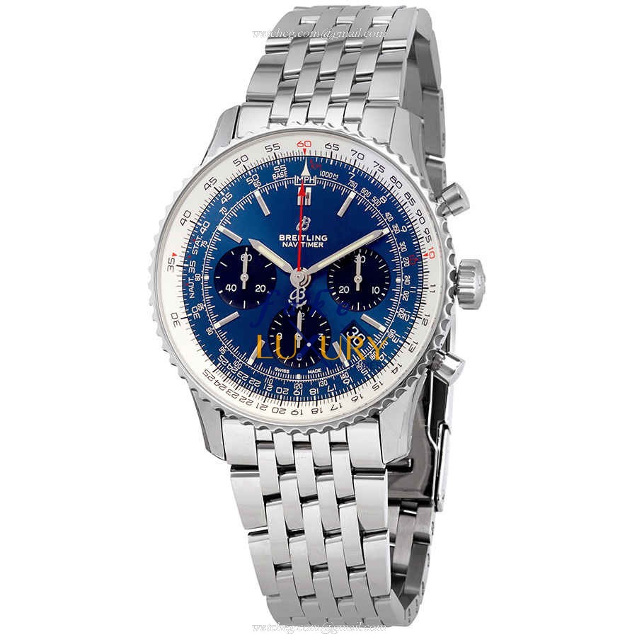 Breitling AB0121211C1A1 Navitimer 1 Replica Watch, Blue Dial, Steel Bracelet, Automatic - Luxury Replica Watch