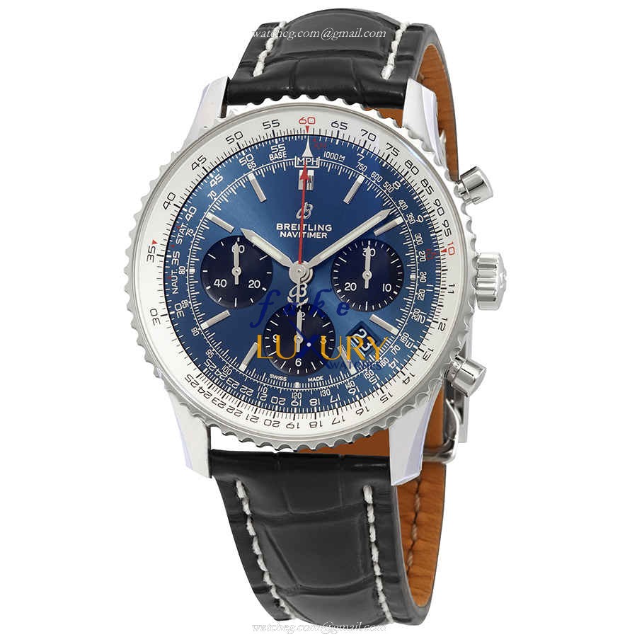 Breitling AB0121211C1P3 Navitimer 1 Replica Watch, Automatic, Blue Dial, Steel Case - Luxury Replica Watch