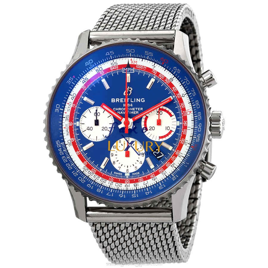 Breitling AB01212B1C1A1 Navitimer 1 Replica Watch Blue Dial Steel Case Automatic - Luxury Replica Watch