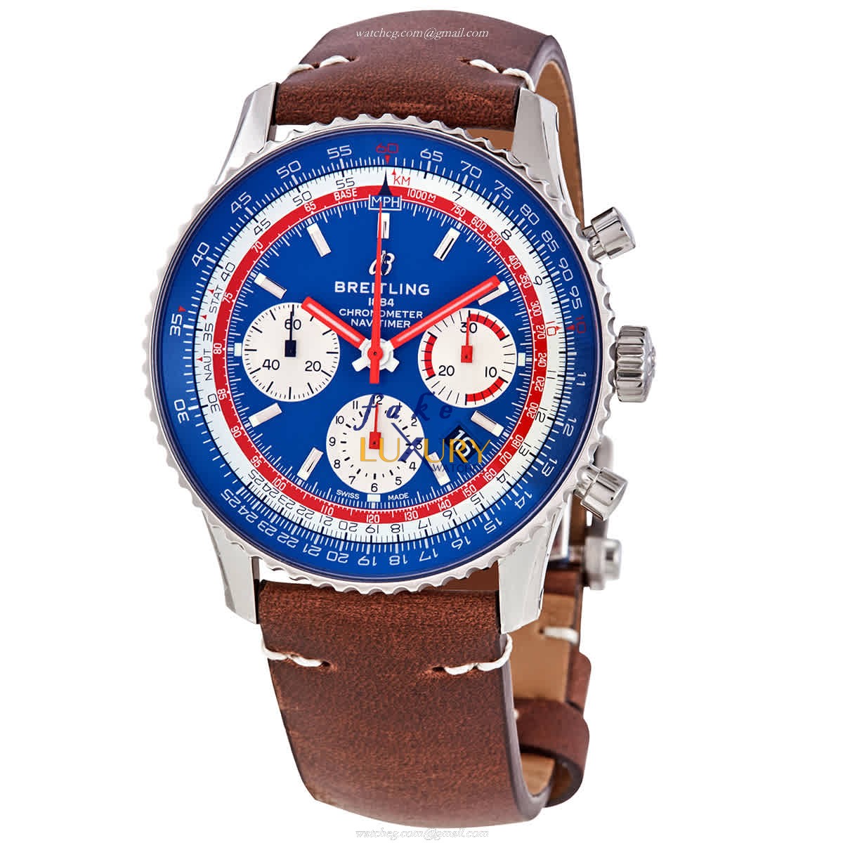 Breitling AB01212B1C1X2 Navitimer 1 Replica Watch, Automatic Movement, Blue Dial, Carbon Fiber Case - Luxury Replica Watch